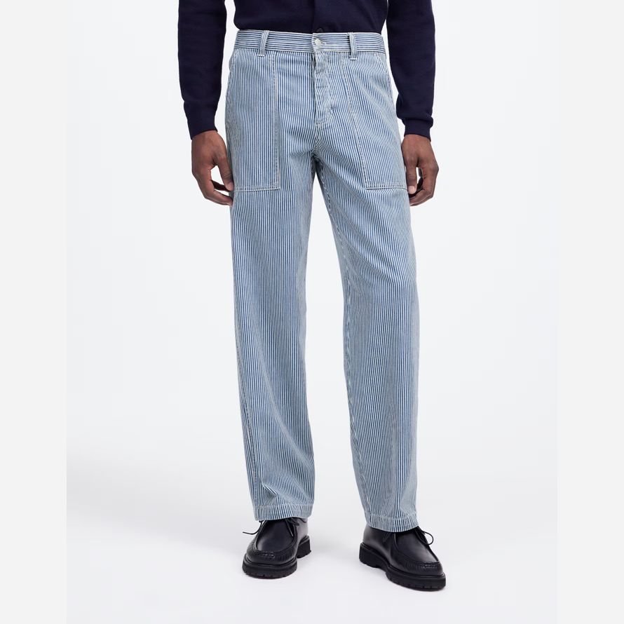 madewell holgado superávit ingeniero bandas mens jeans azul
