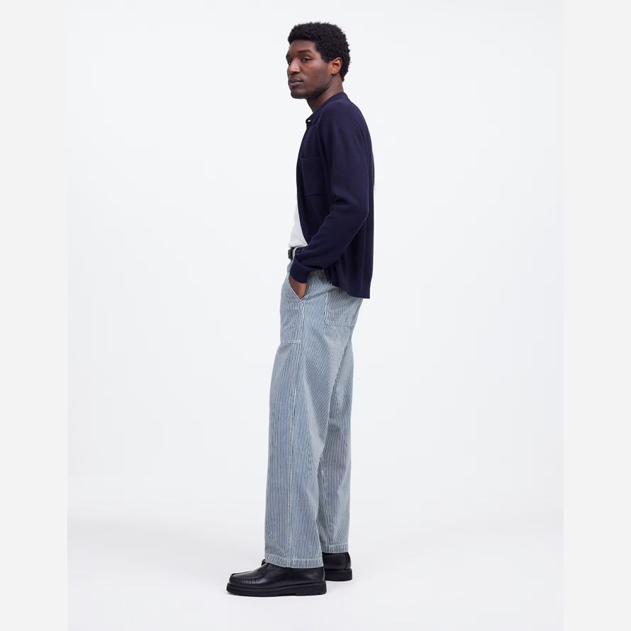 madewell holgado superávit ingeniero bandas mens jeans azul