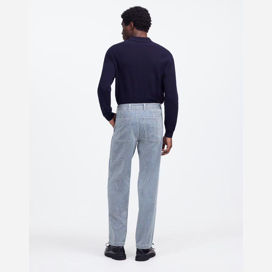 madewell holgado superávit ingeniero bandas mens jeans azul