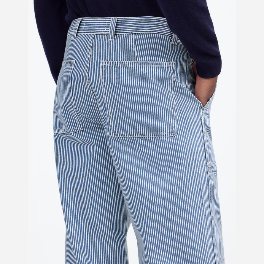 madewell holgado superávit ingeniero bandas mens jeans azul
