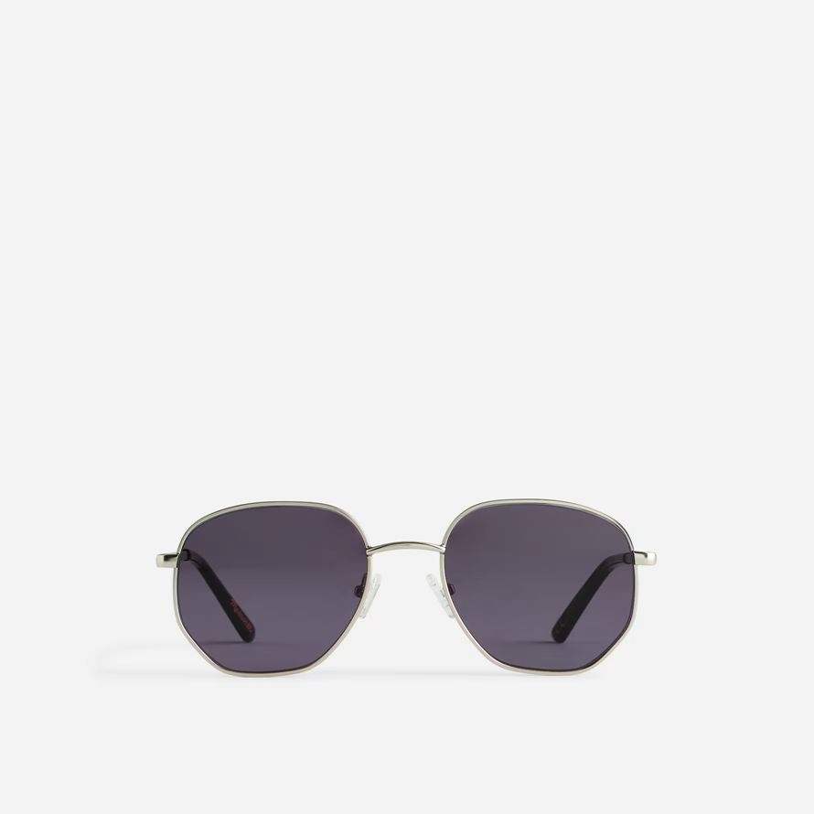 madewell marco de alambre para hombre de las gafas de sol metálicas