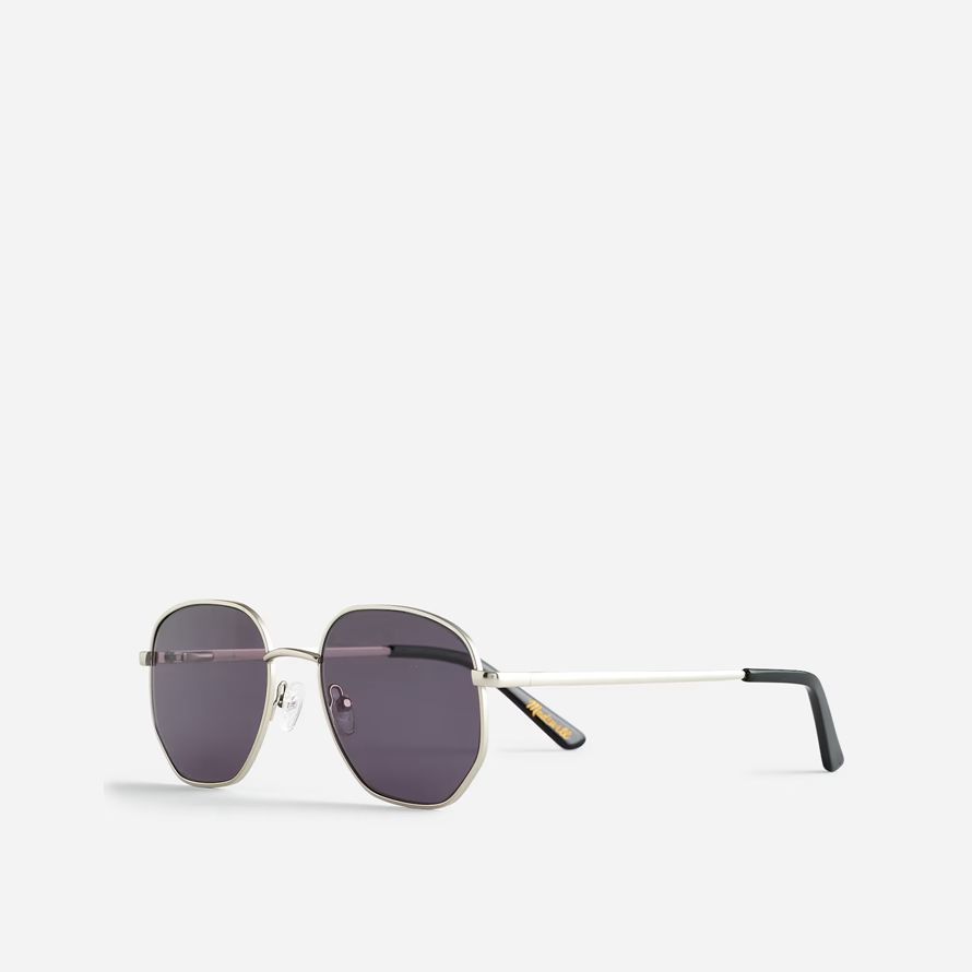 madewell marco de alambre para hombre de las gafas de sol metálicas