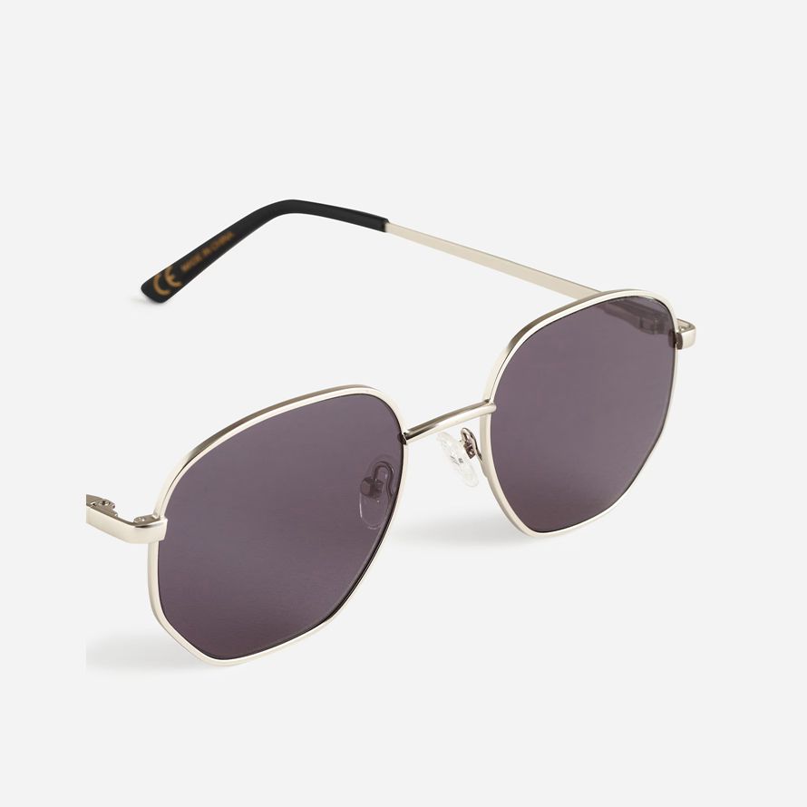 madewell marco de alambre para hombre de las gafas de sol metálicas