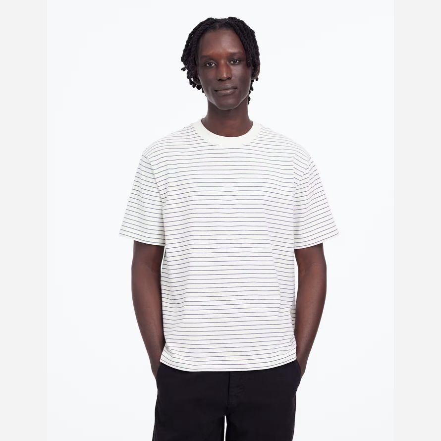 blanco azul para hombre madewell el vintage camisetas