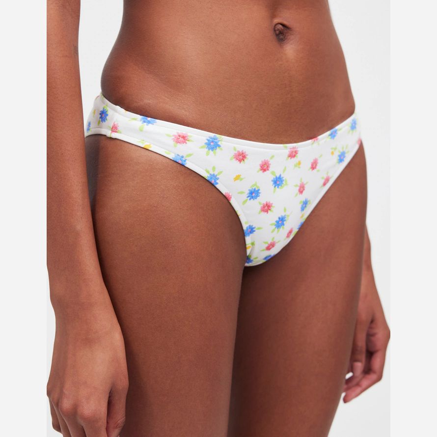 madewell frankies paloma classic womens parte de abajo del bikini blanco multicolor