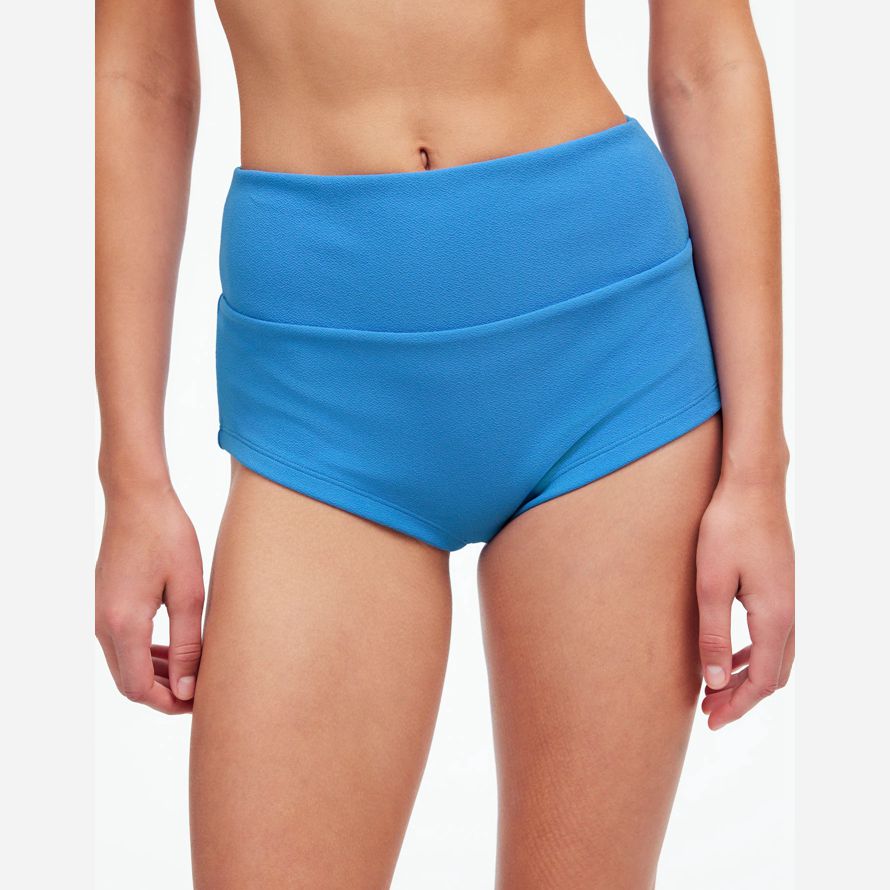 azul mujeres madewell zulu amp zephyr océano azul de textura de la parte de abajo del bikini