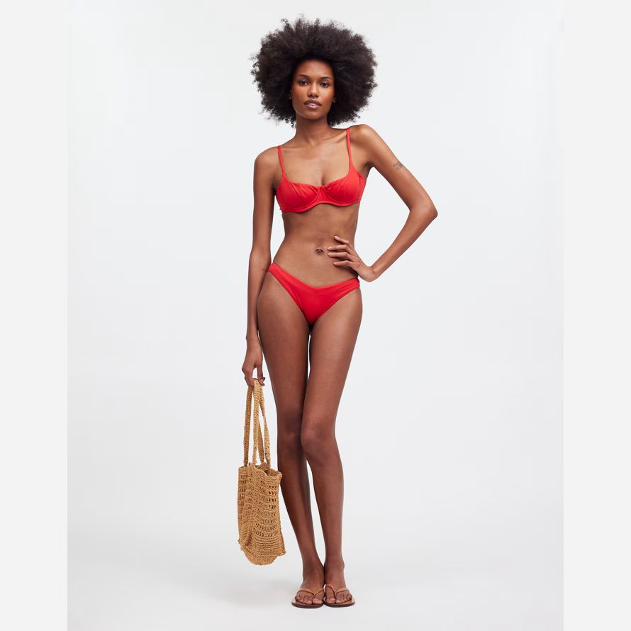red de mujeres madewell frankies bikinis enzo parte de abajo del bikini