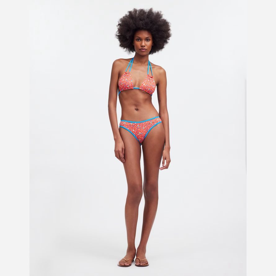 rojo naranja azul para mujer de madewell frankies paloma clásico de la parte de abajo del bikini