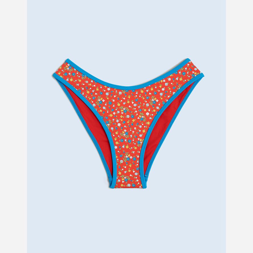 rojo naranja azul para mujer de madewell frankies paloma clásico de la parte de abajo del bikini