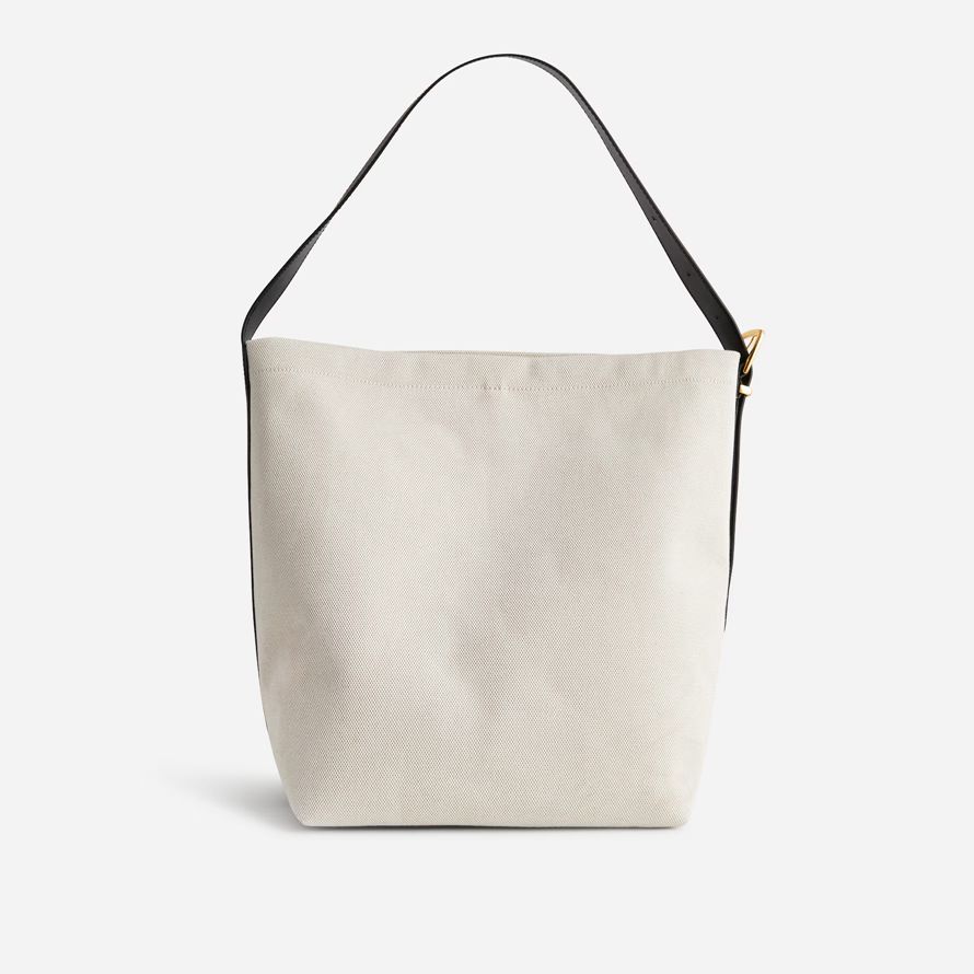 madewell la esencial extra-large tote para mujer de la bolsa de balde blanco