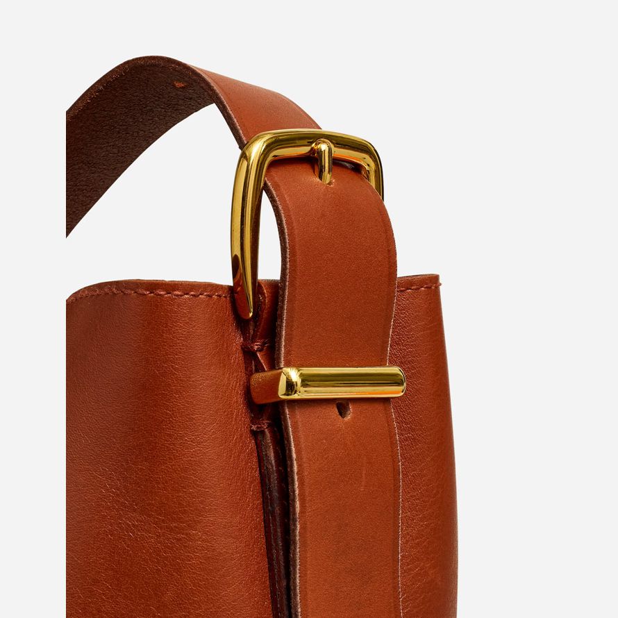 madewell la esencial tote para mujer de la bolsa de balde marrón naranja