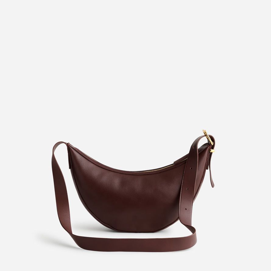 chocolate womens madewell lo esencial de la eslinga de crossbody bolsa