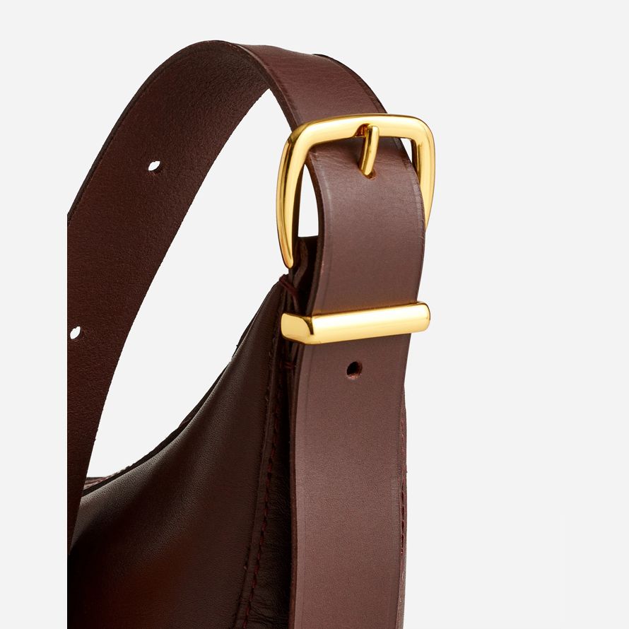 chocolate womens madewell lo esencial de la eslinga de crossbody bolsa