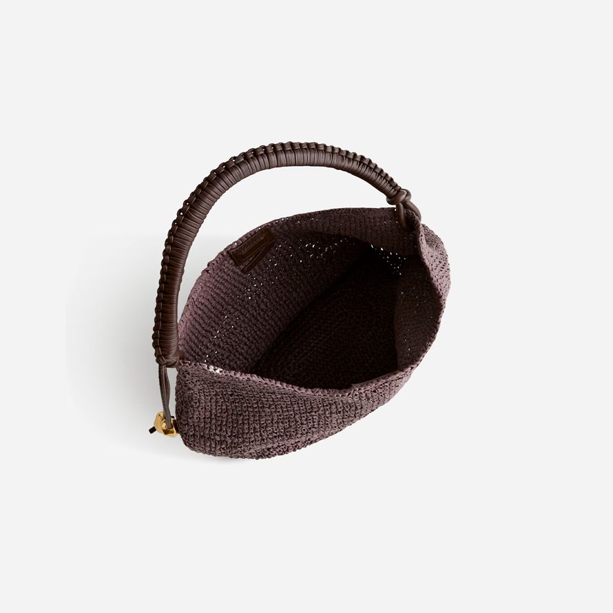chocolate madewell la camren paja bolso de mujer