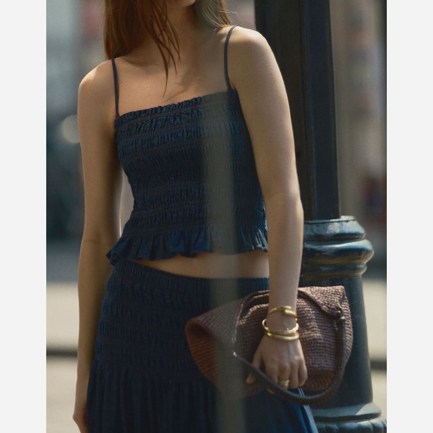 chocolate madewell la camren paja bolso de mujer