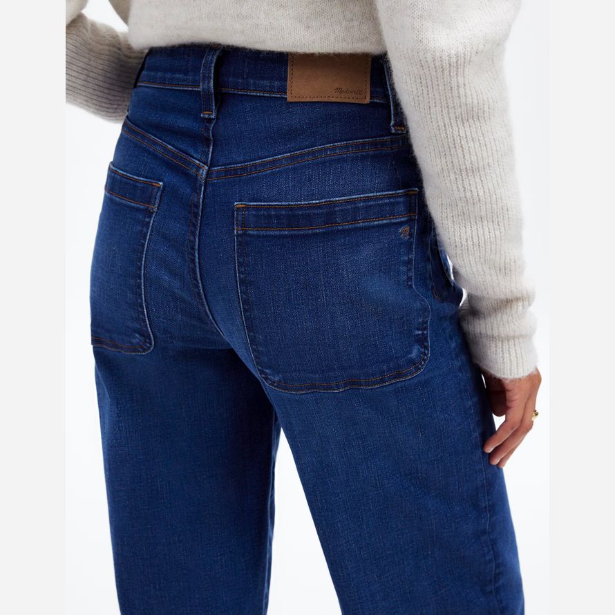azul madewell la emmett de pierna ancha de longitud completa womens jeans