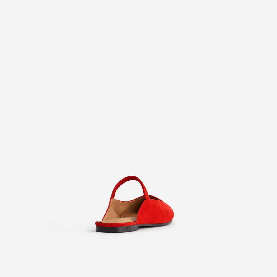 madewell la greta ballet plana de mula womens red