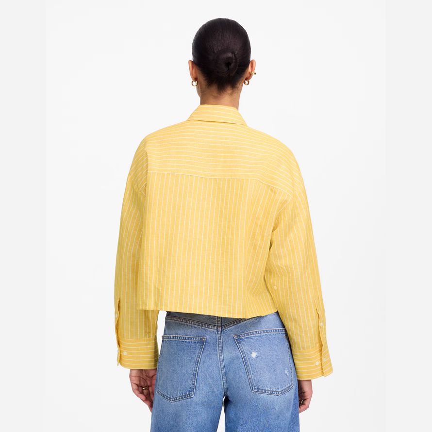 madewell recto con dobladillo de la mujer camisetas amarillas