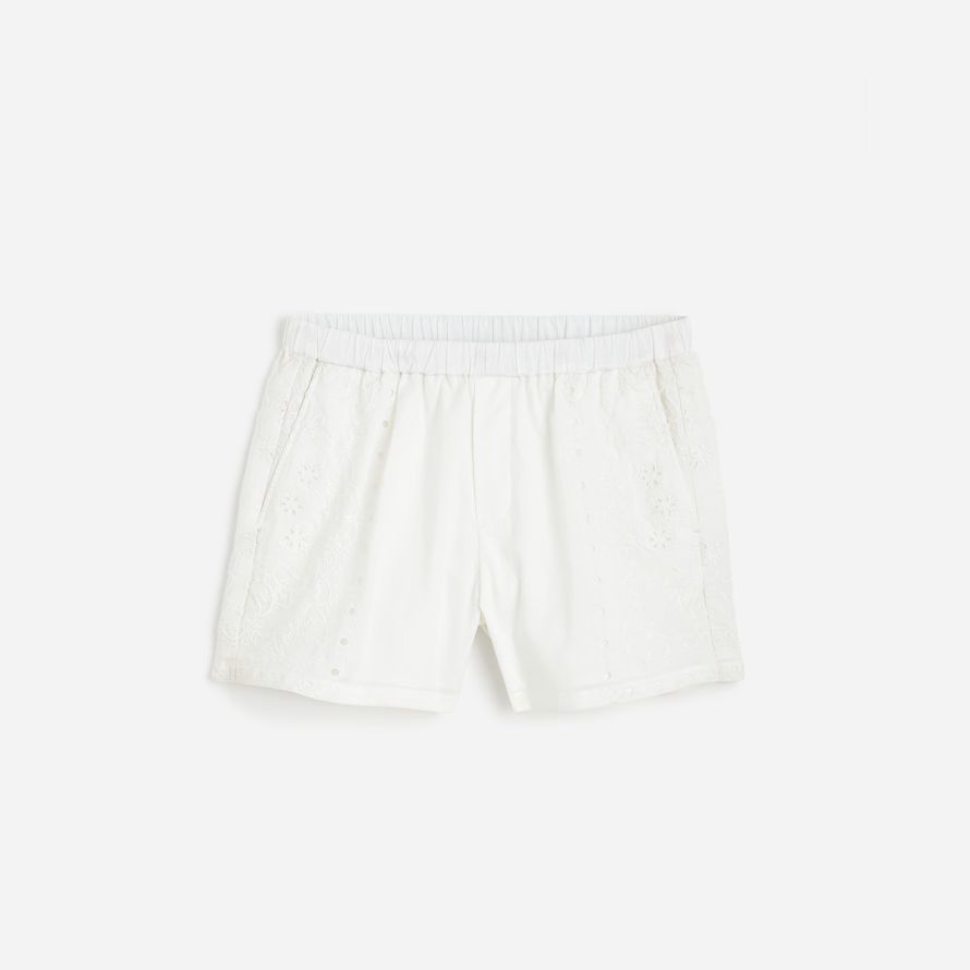 white womens madewell pull-en pantalones cortos