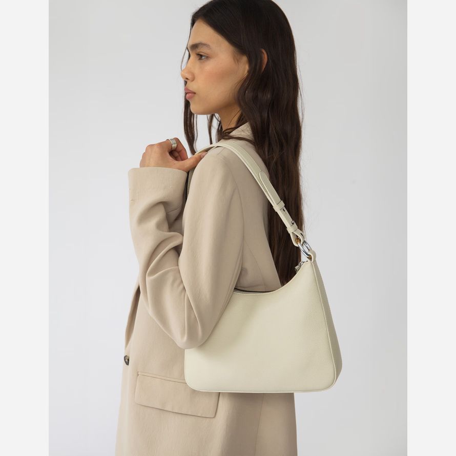 blanco madewell hyer bienes de lujo medio de la mujer bolsa de hombro