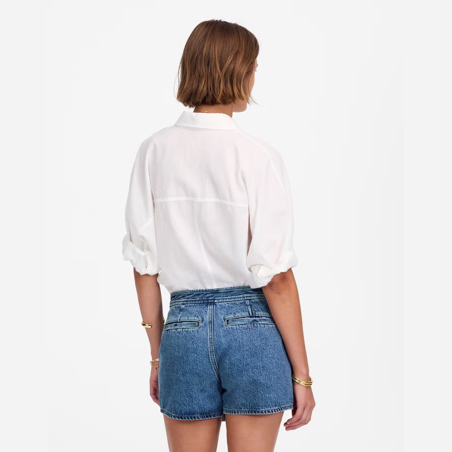 azul mujeres madewell denim micro mini falda