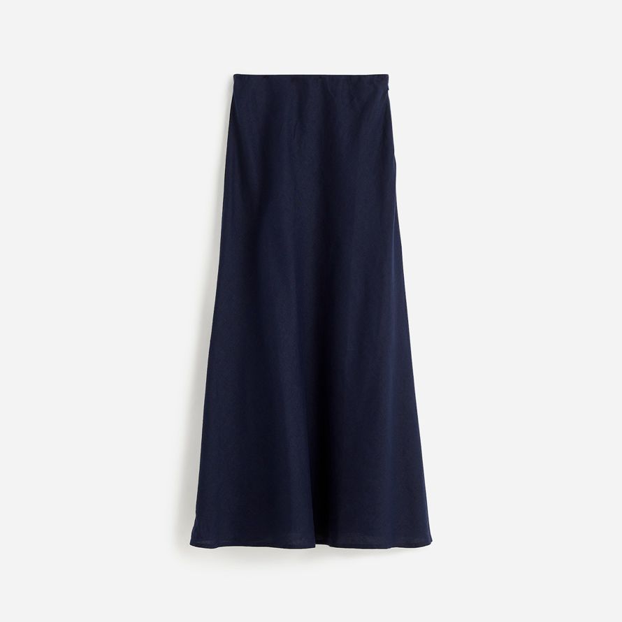 navy womens madewell ropa de maxi falda de deslizamiento
