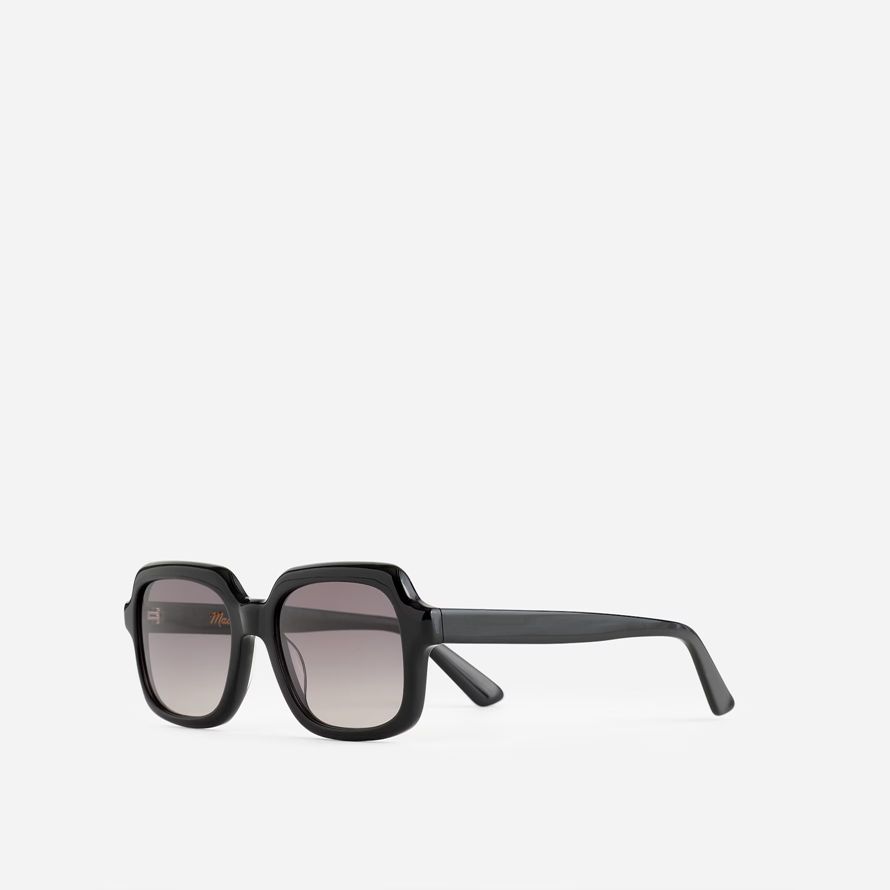 womens madewell cuadrados de gran tamaño gafas de sol negro